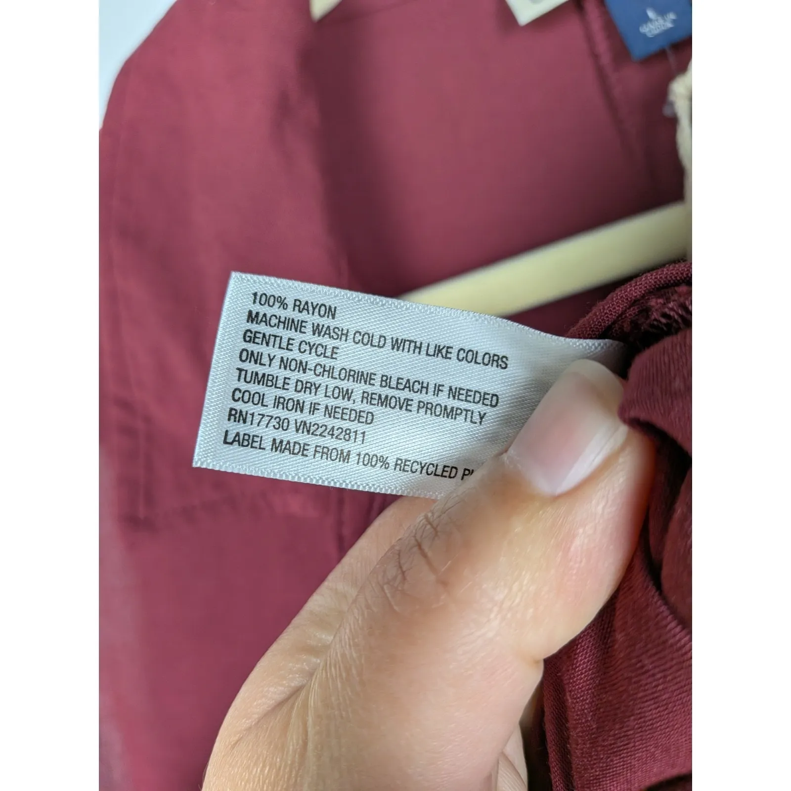 UNIVERSAL THREAD Dark Red Sleeveless Jumpsuit Wide Leg Collard Women's Large - Image 5