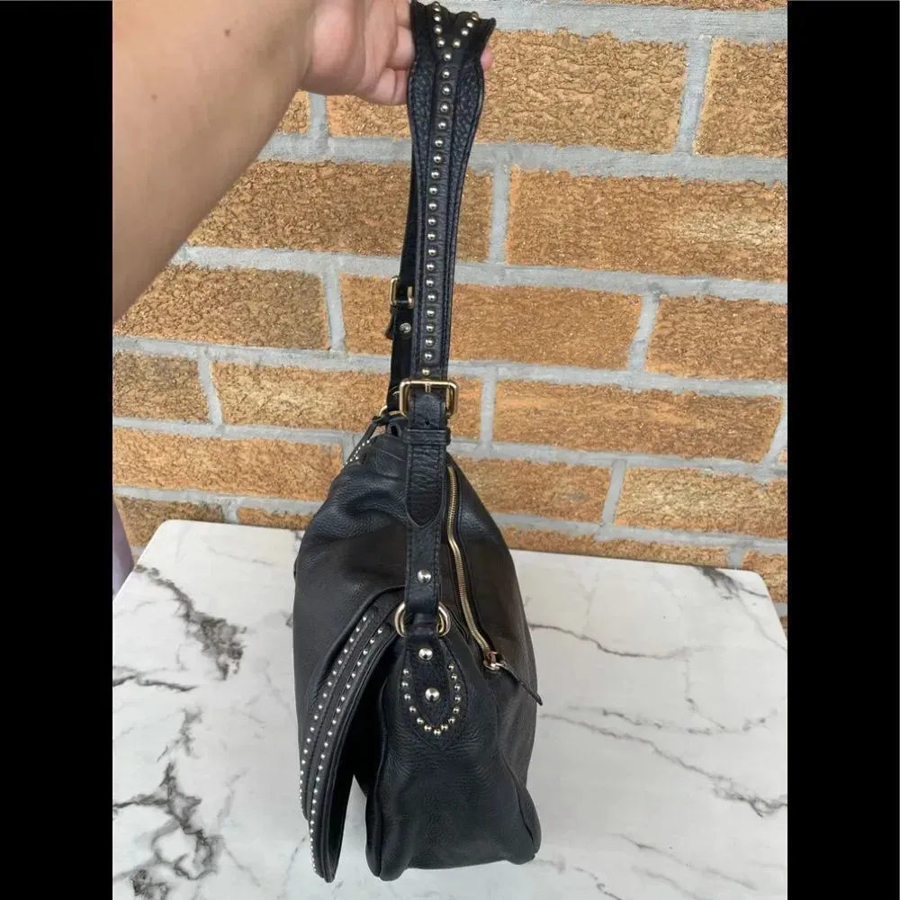 ETRO studded flap leather handbag Black - Image 4