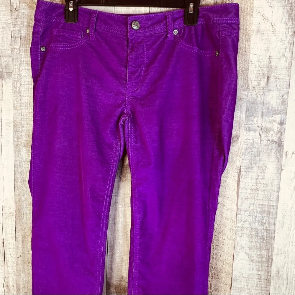 Piper & Blue Corduroy Size 13 Violet Purple w/1 Coin Pocket Belt Loops P… - Image 3