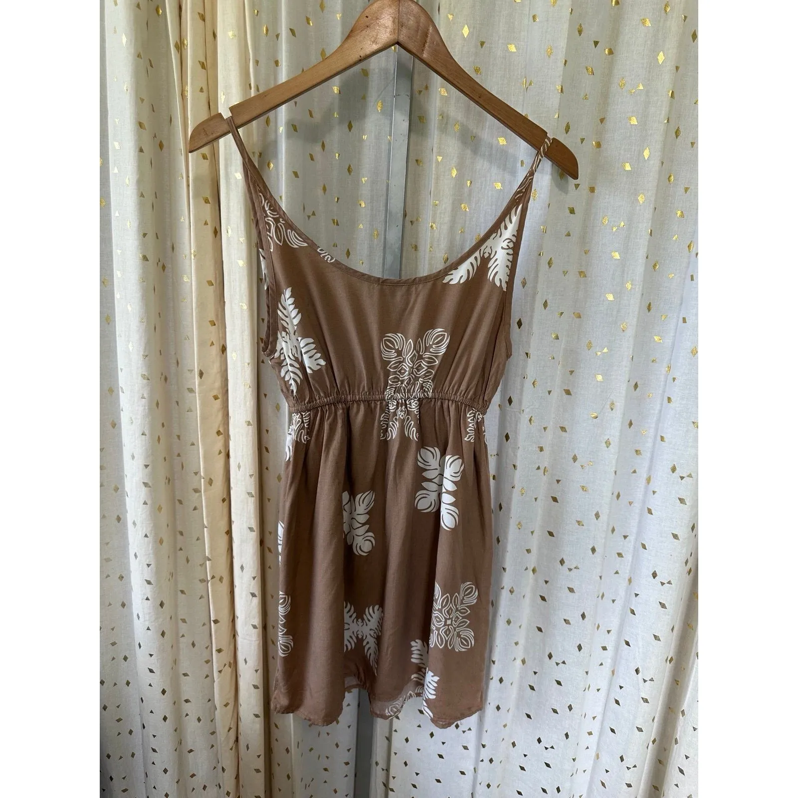 Hot Little Gurlz Women's Tunic Tank Top S Matching Elastic Waist Pull On Pants M Brown Size M - Image 4