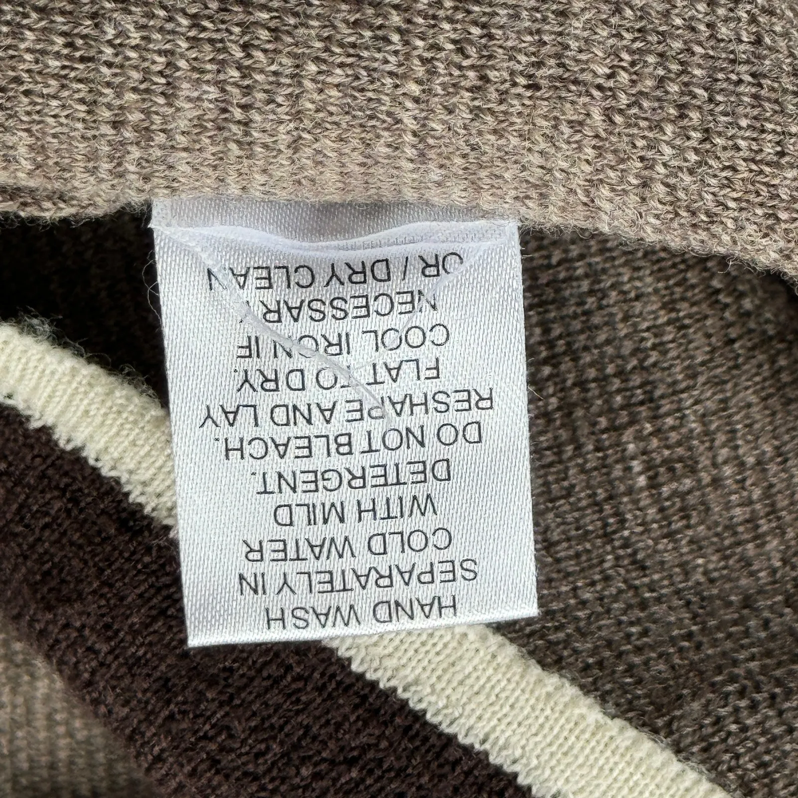 Tuckernuck Lauren Cardigan Sweater Wool Brown Oversized Size XXL - Image 9