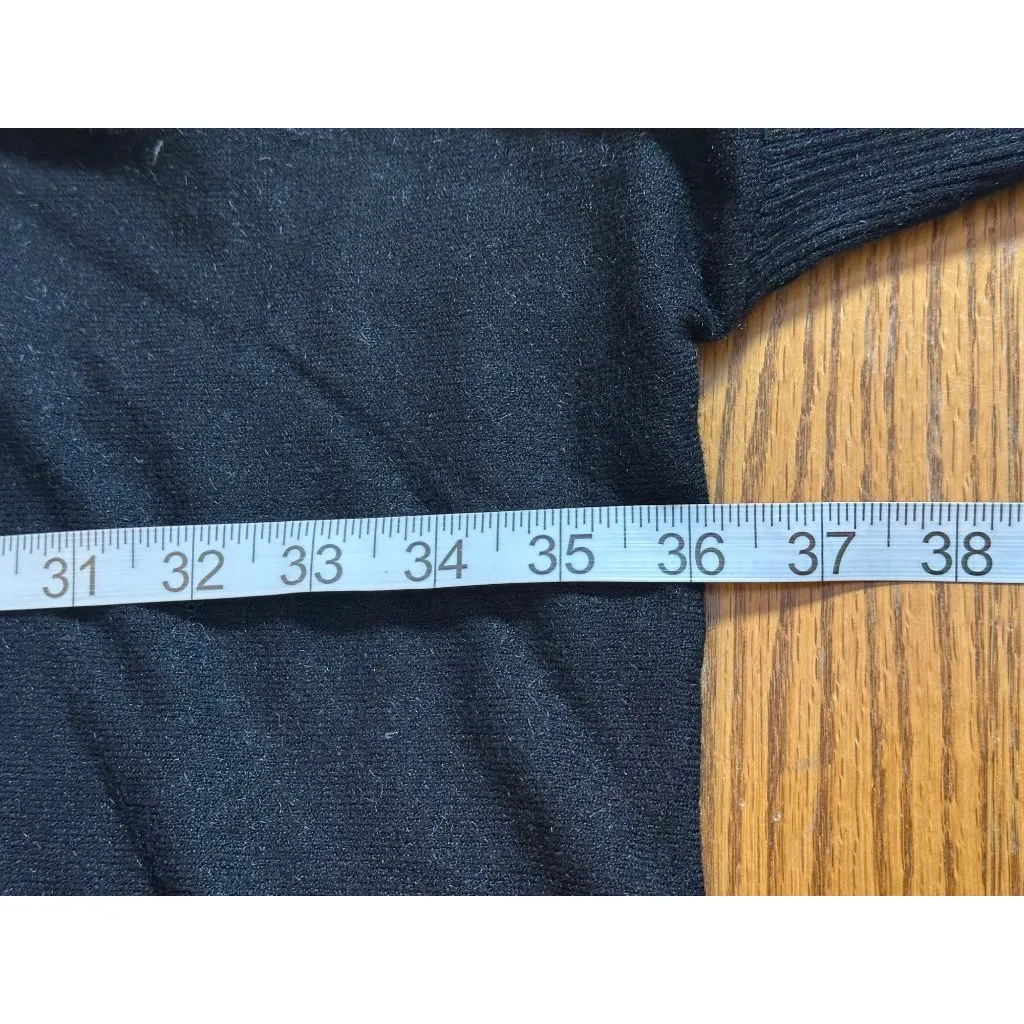 Patrizia Luca Milano Black Poncho Oversized Sweater O/S Fall Layering Piece Size undefined - Image 5