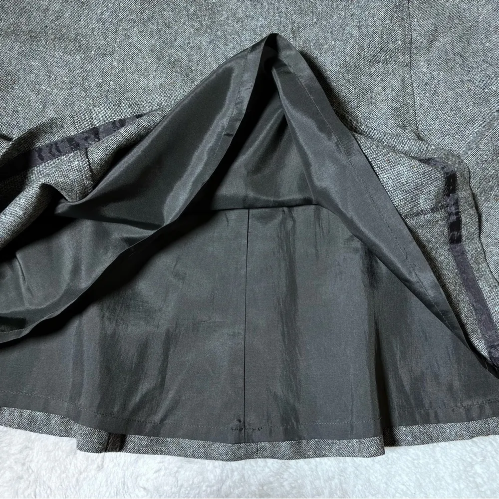 Ann Taylor Gray Virgin Wool Lined Trumpet Skirt - Image 5