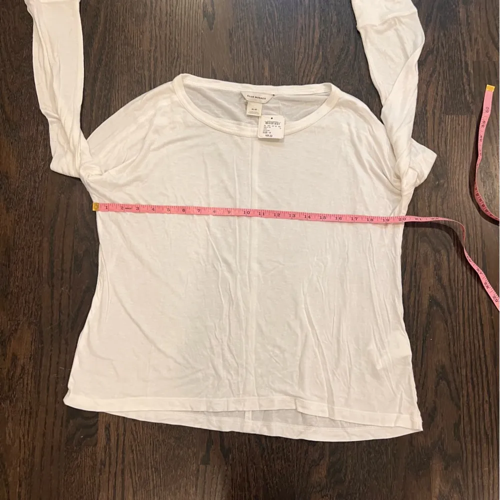 Club Monaco White Long Sleeve Tee - Image 6