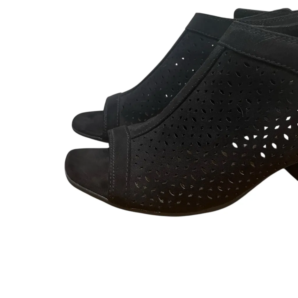 White Mountain Open Toe Block Heel Sandals Black Womens Size 10 - Image 2