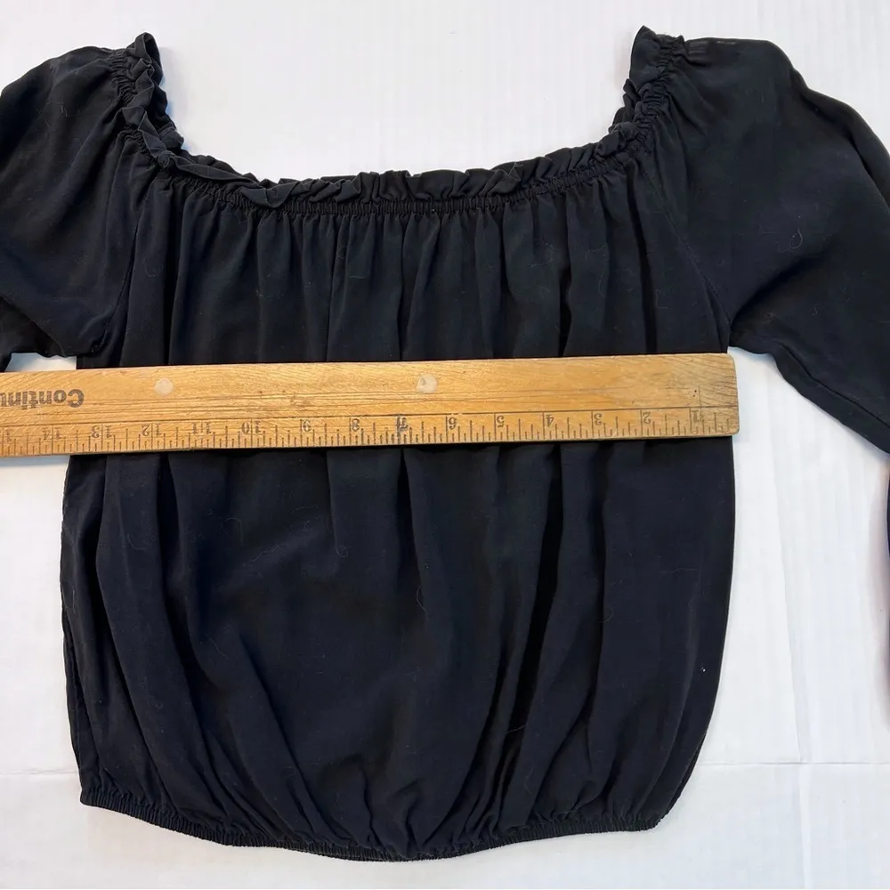 Brandy Melville Womens‎ Solid Black Off The Shoulder Or On - Image 6