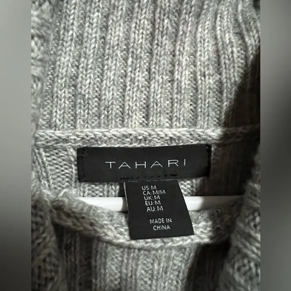 Tahari ribbed knit sweater dress - Image 2