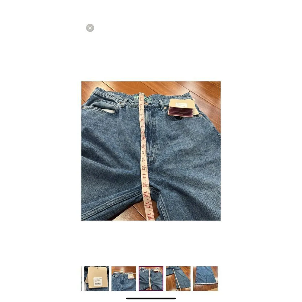 NWT MOTHER Women's Snacks! The Sugar Cone Skimp Jeans size 31 Blue - Image 14