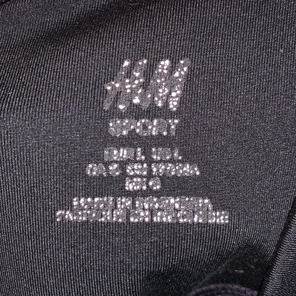 H&M  Sport black full length gym workout athletic leggings - Image 7