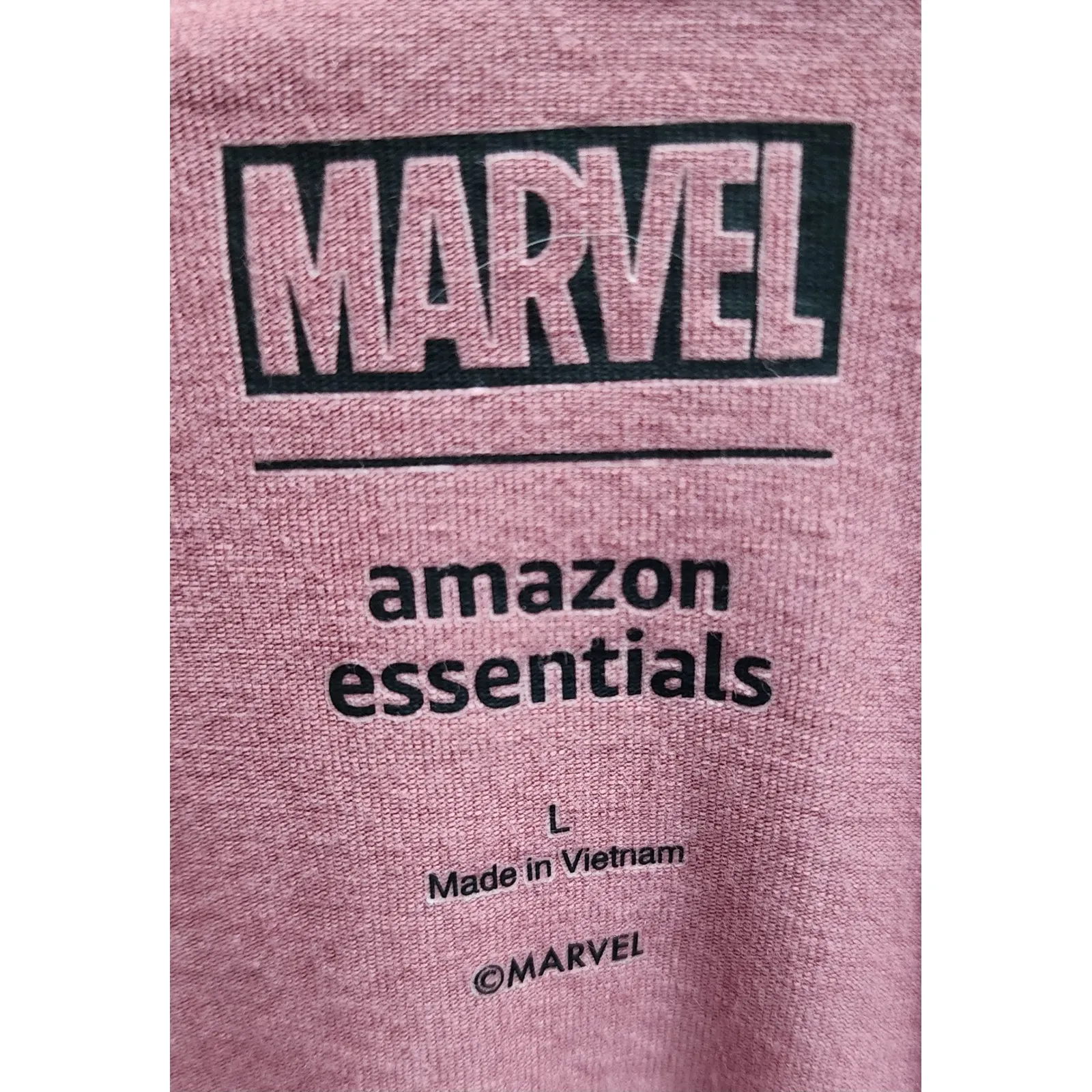 Marvel Amazon Essentials Womens V Neck Graphic T Shirt Thok Size L - Image 3
