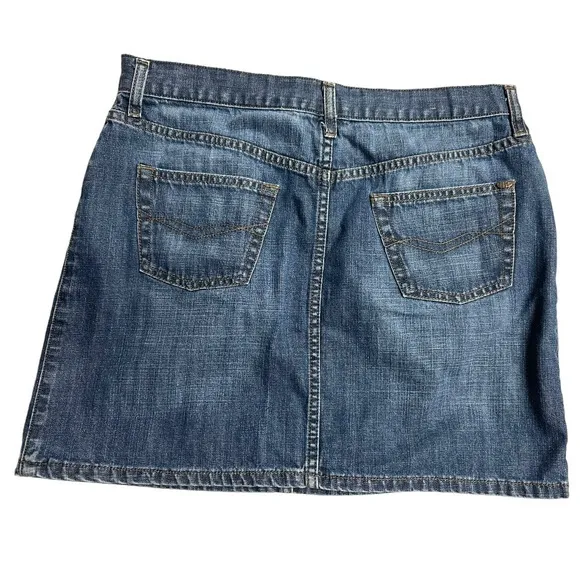Mavi Christy‎ Classic Denim Jeans Mini Skirt Size L Retro Y2K Medium Wash Blue Size L - Image 2