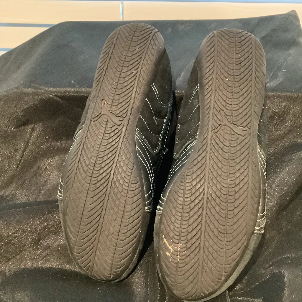 Puma Women’s Vintage Speed Cat Black-Ceramic Green GREAT Pre Loved Condition - Image 7