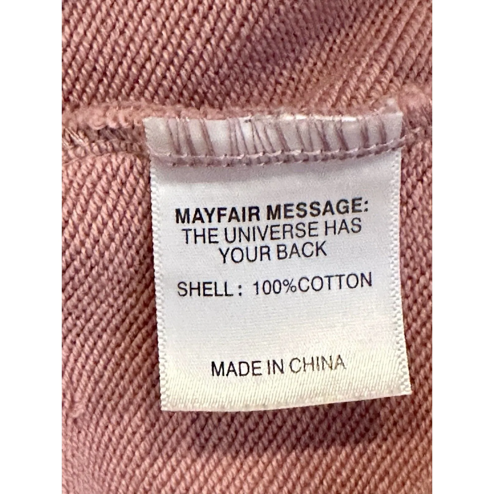 The Mayfair Group Self Love Club Cotton Crewneck Sweatshirt Pink One Size EUC!! - Image 8