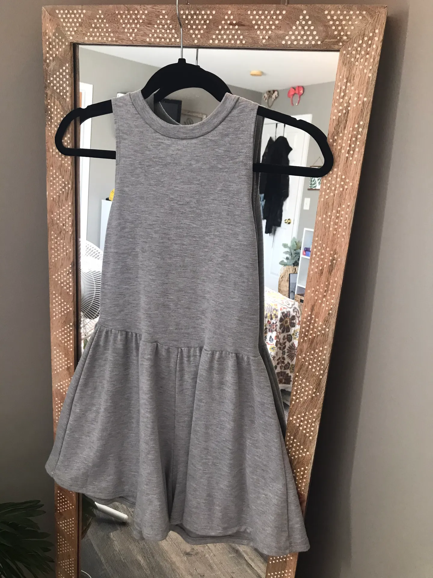 Open Back Grey Romper - Image 3