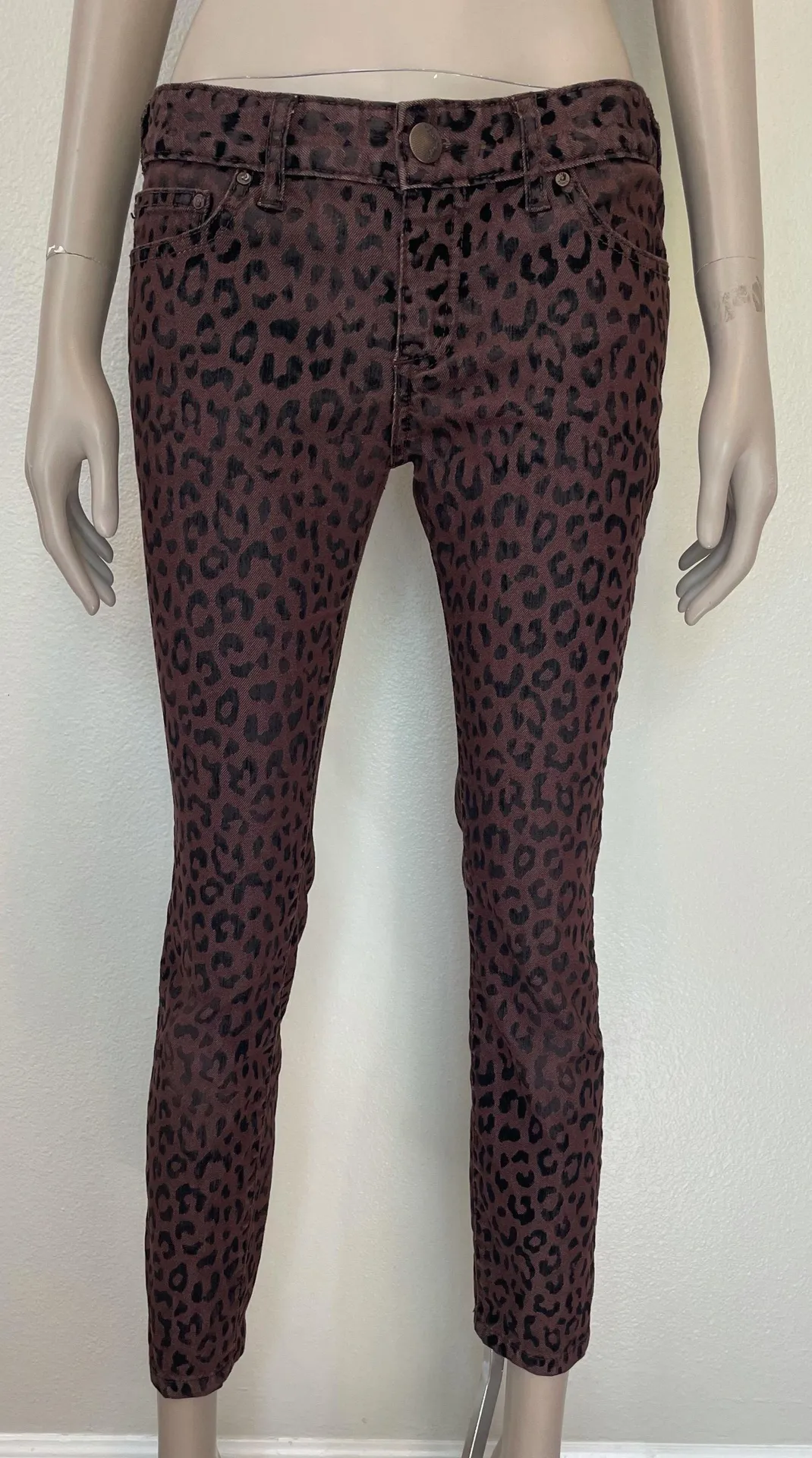 Leopard Print Skinny Jeans - Image 2