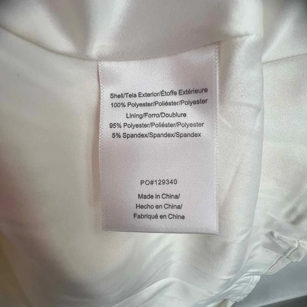 ModCloth Dress White Shimmer Pleat Vtg Inspired Chiffon Romantic Mini Large New - Image 12