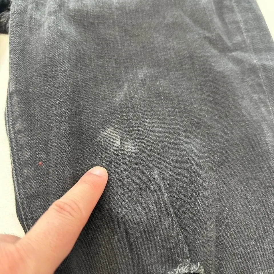 Express Jeans Womens 6 Black Legging MIA Mid Rise Ripped Distressed Skinny Denim - Image 8