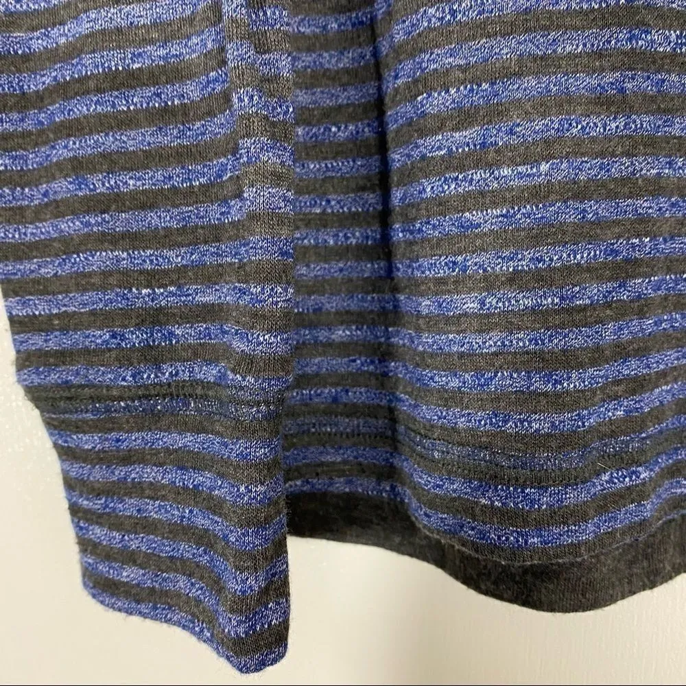 Sundry Womens Tres Jolie Stripe Tee In Klein Blue Size 1 Small - Image 5