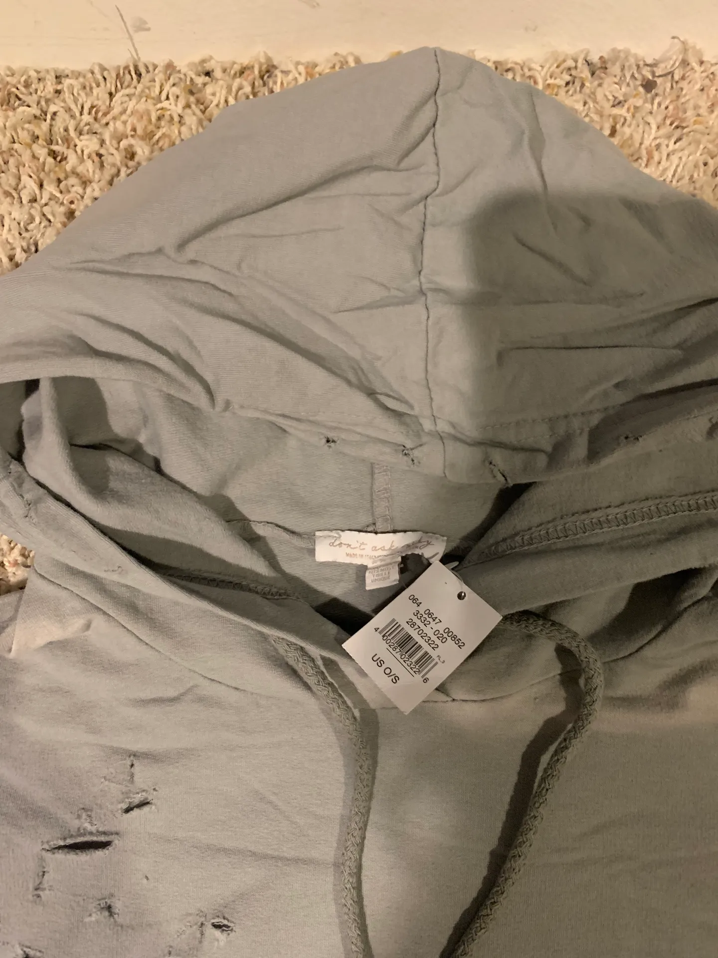 Distressed Oversized Sweat Shirt - Image 3