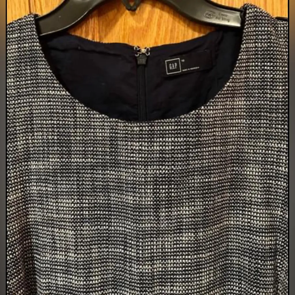 GAP Navy Blue Sleeveless Business Career Cotton-Blend Dress w/ Pockets‎ Size 10 - Image 2