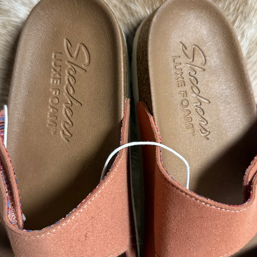 Skechers Luxe Fresh Spirit Two Strap Granola Sandal Comfort Footbed B63 - Image 4