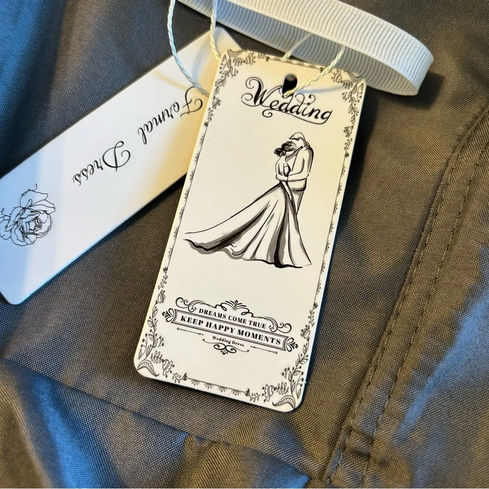 Gray chiffon formal long dress sequins appliqué flowy mother of the bride prom M Size M - Image 7