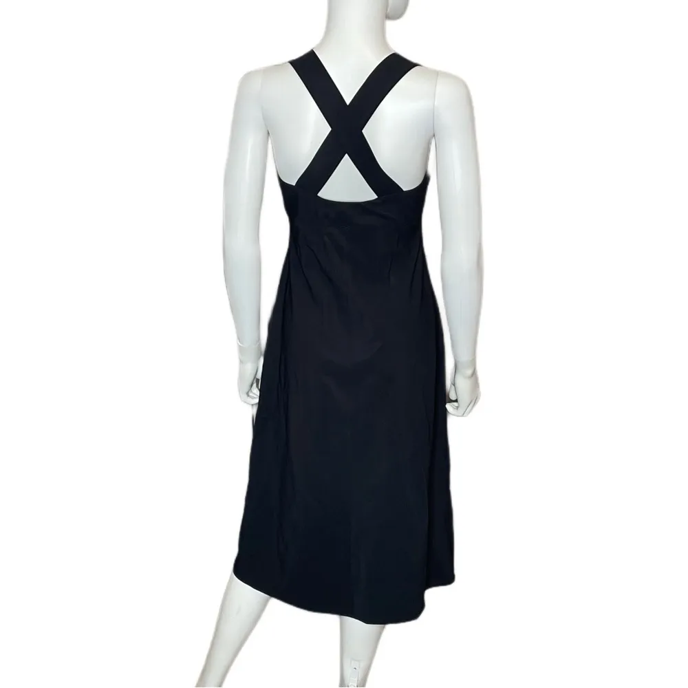 Theory Crossback Midi Dress in Precision Ponte Women’s Sz S - Image 5