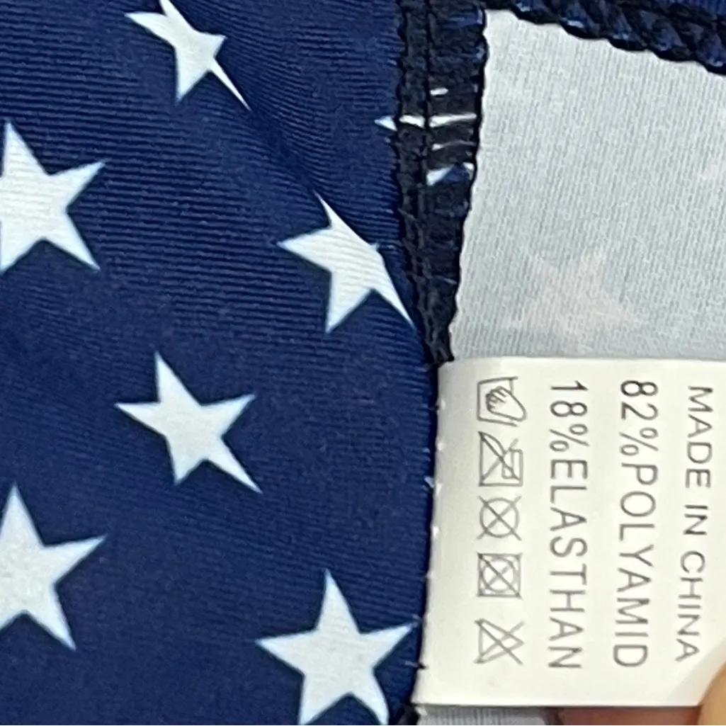 Red and Blue Star Striped Bikini Set Size undefined - Image 7