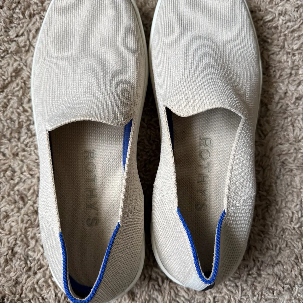 Rothy's Cream Slip-On Shoes - Image 9