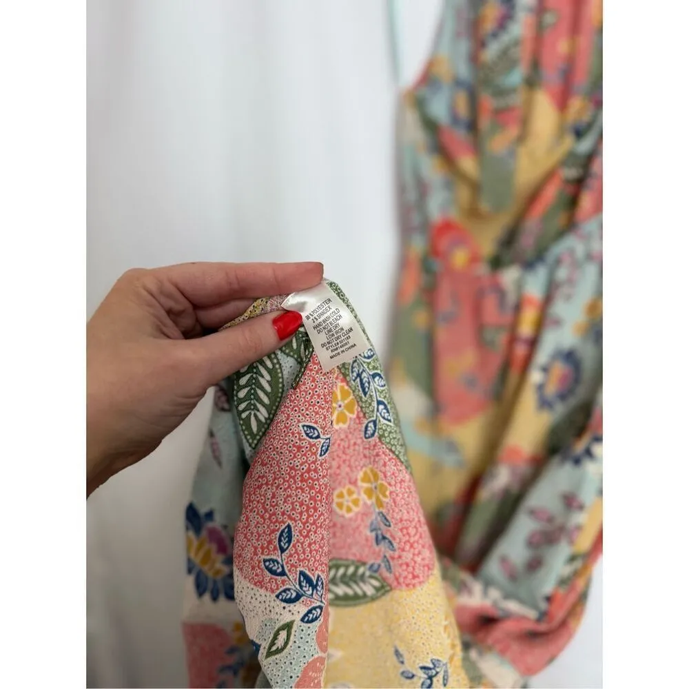 Francesca’s Monteau multicolor halter maxi dress Blue Size XS - Image 12