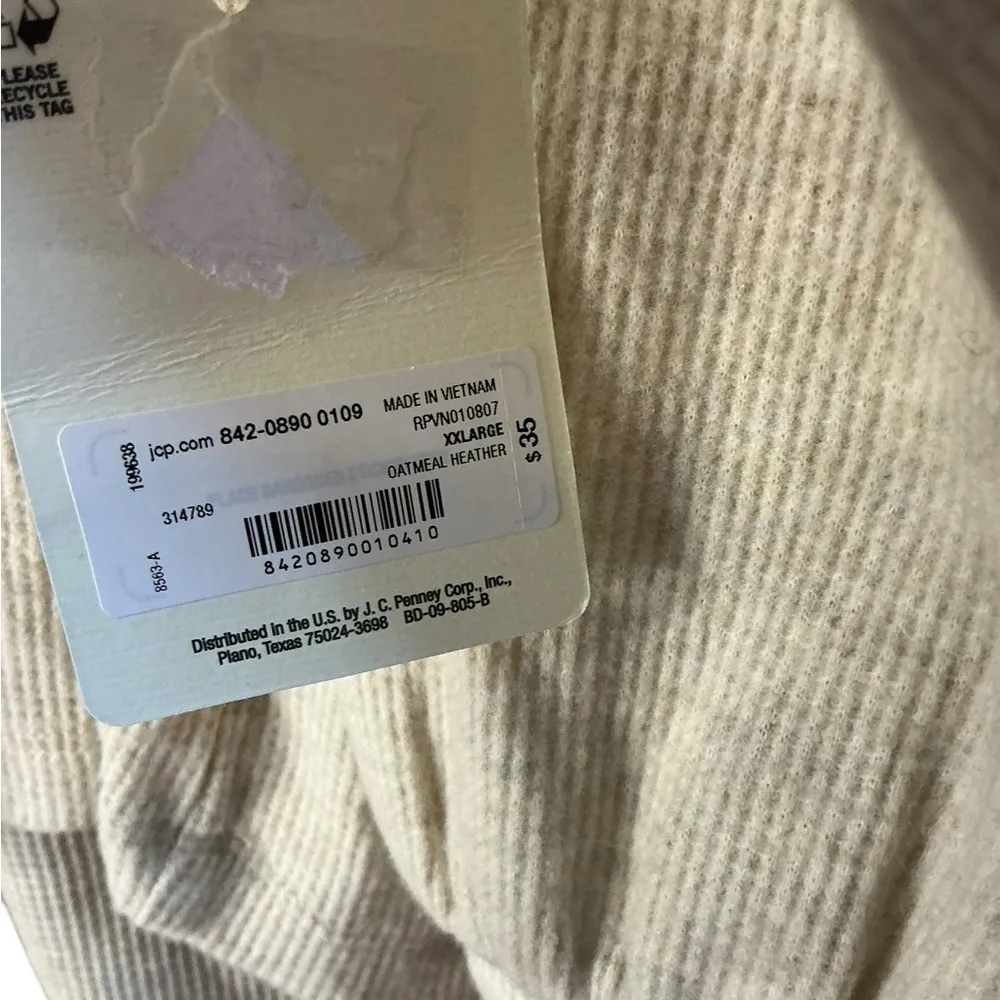 a.n.a. Beige V-Neck Sweater - Image 5