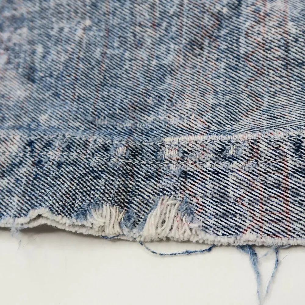 Vintage 80s Saturdays Acid Wash Jorts Jean Shorts Size 31 - Image 8