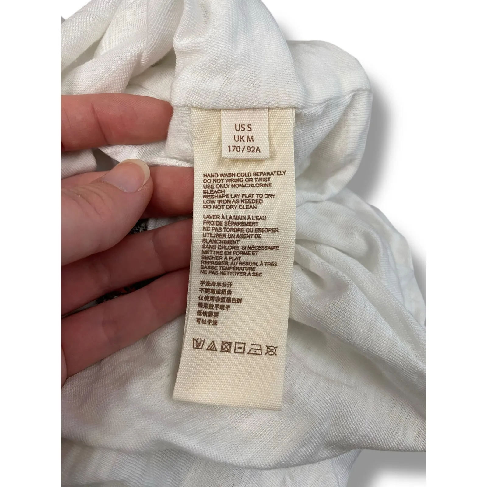 Free People Sun Valley Embroidered Floral Boho Peasant Top White Lace Trim Small - Image 5