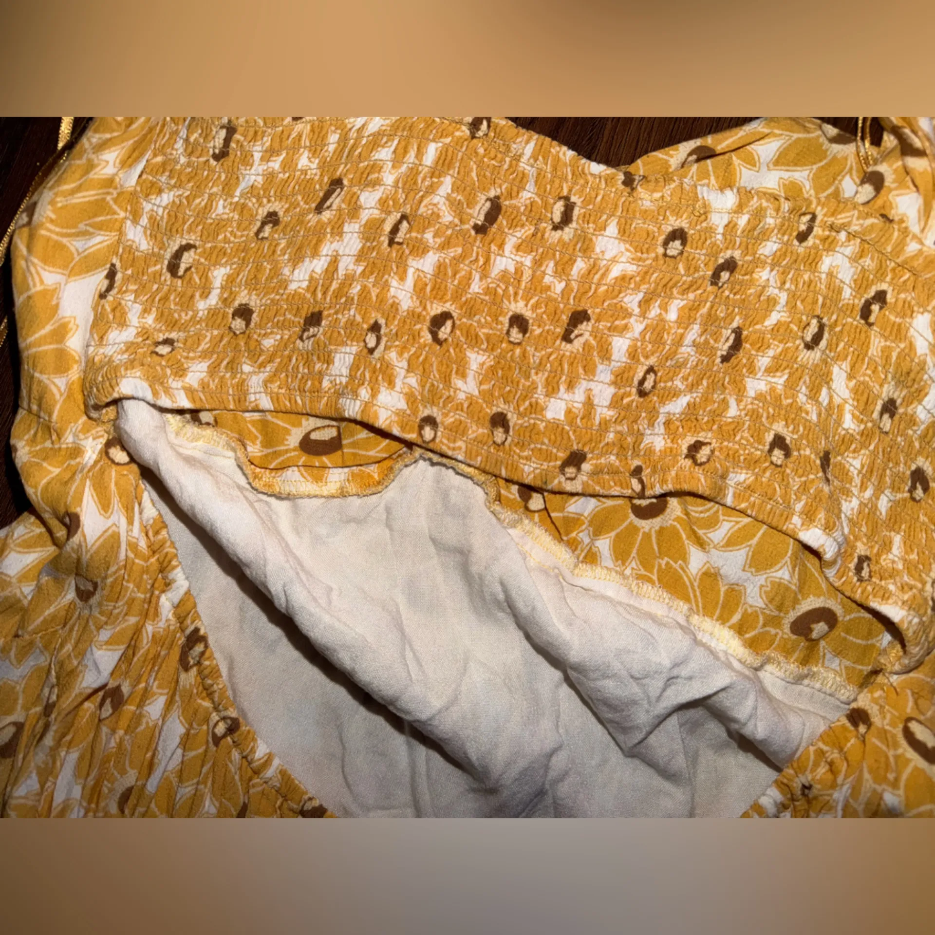 Rosalee Midi dress Free people daisy floral L revolve yellow boho cutout $158 - Image 9