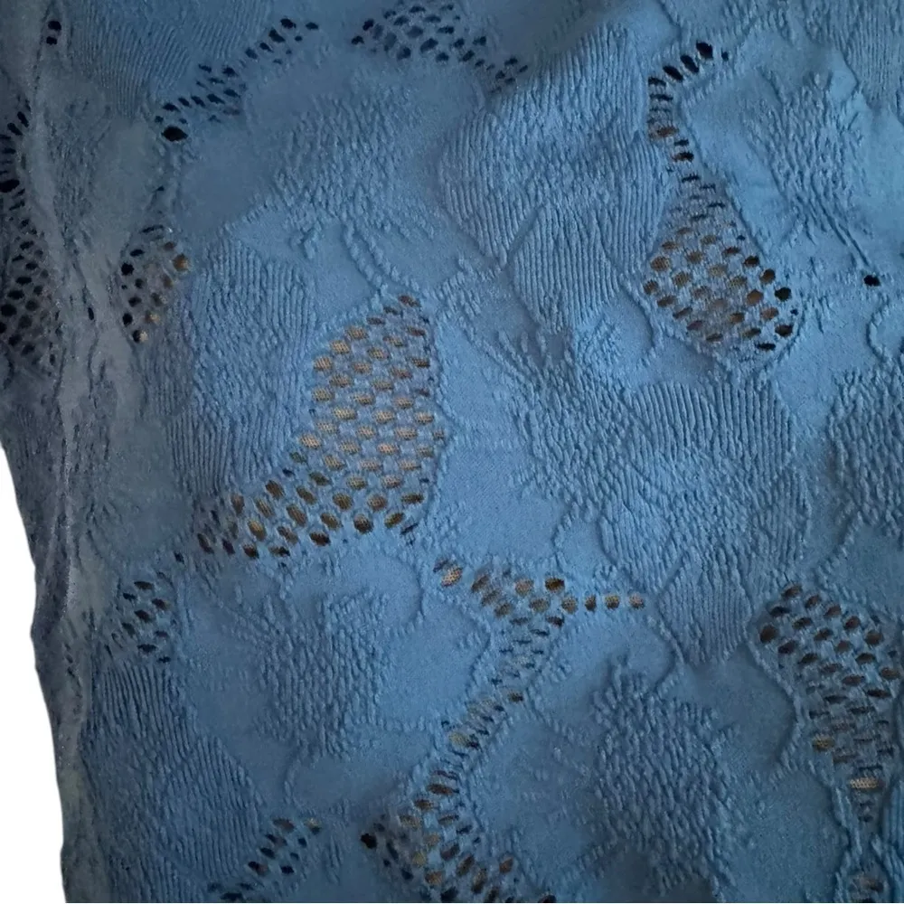 Profile by Gottex Standard Late Bloomer Round Neck 12 Blue One Piece Swimsuit - Image 6