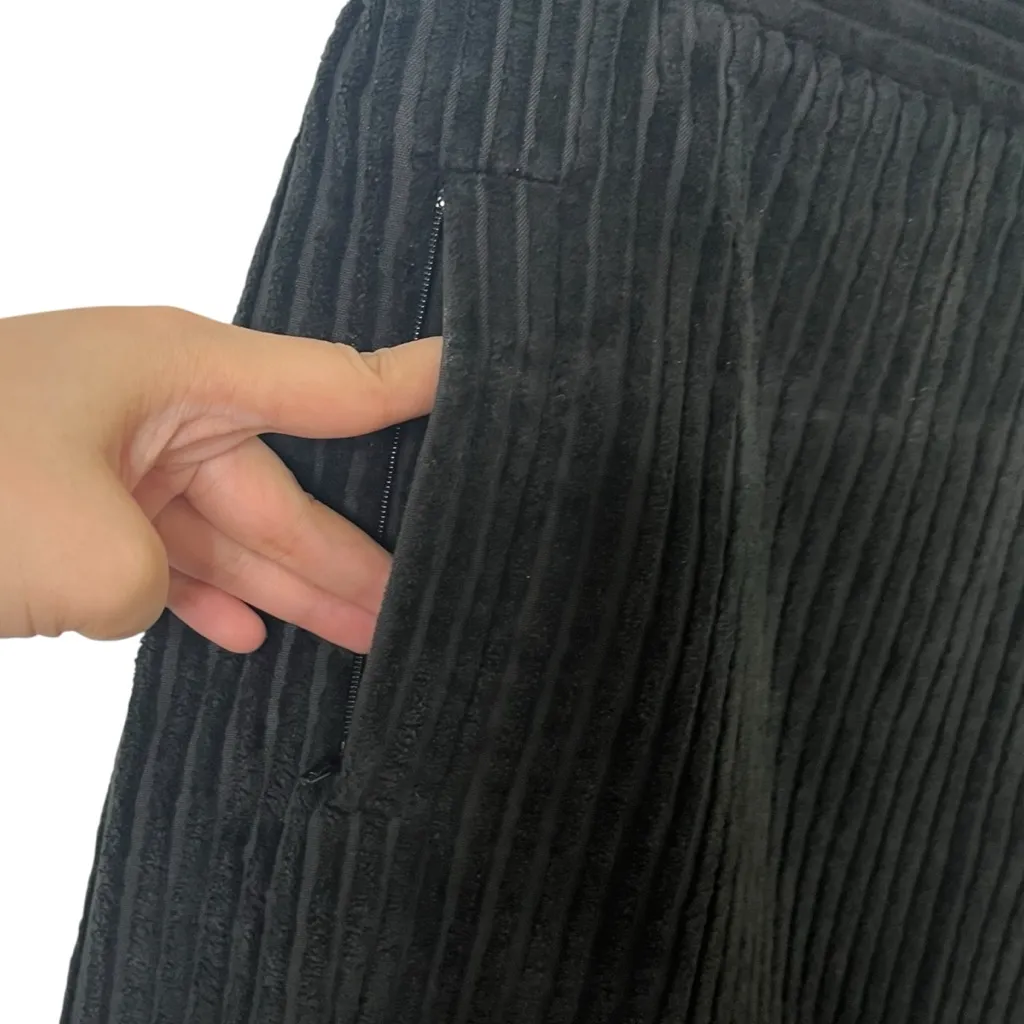 Tibi Wrap Midi Skirt Green Corduroy Women’s Size 4 Tailored Office Classic - Image 5