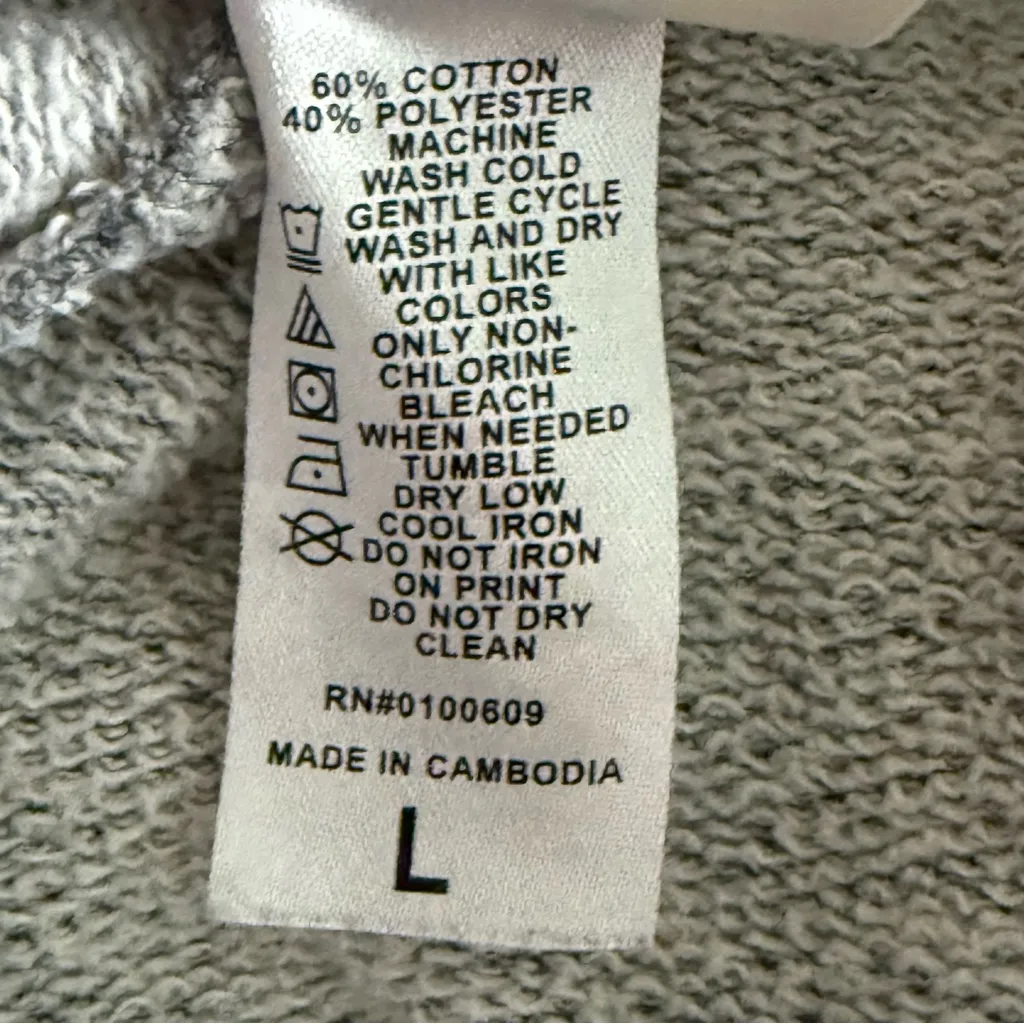 Junk Food New England Patriots Football Gray Sweatpants Size L - Image 8