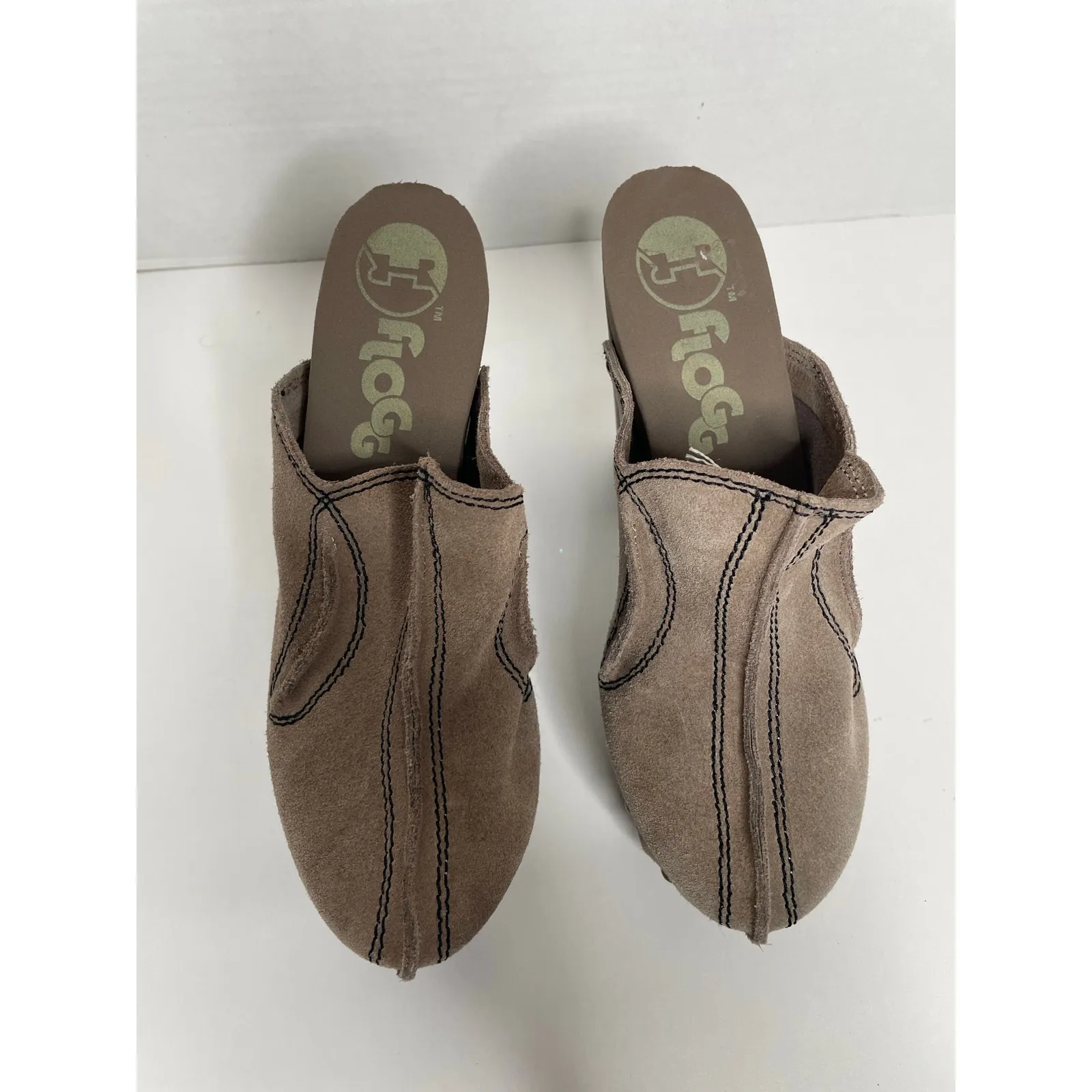 Flogg DIana Womens Suede Platform Clog Size 6.5 Tan - Image 4