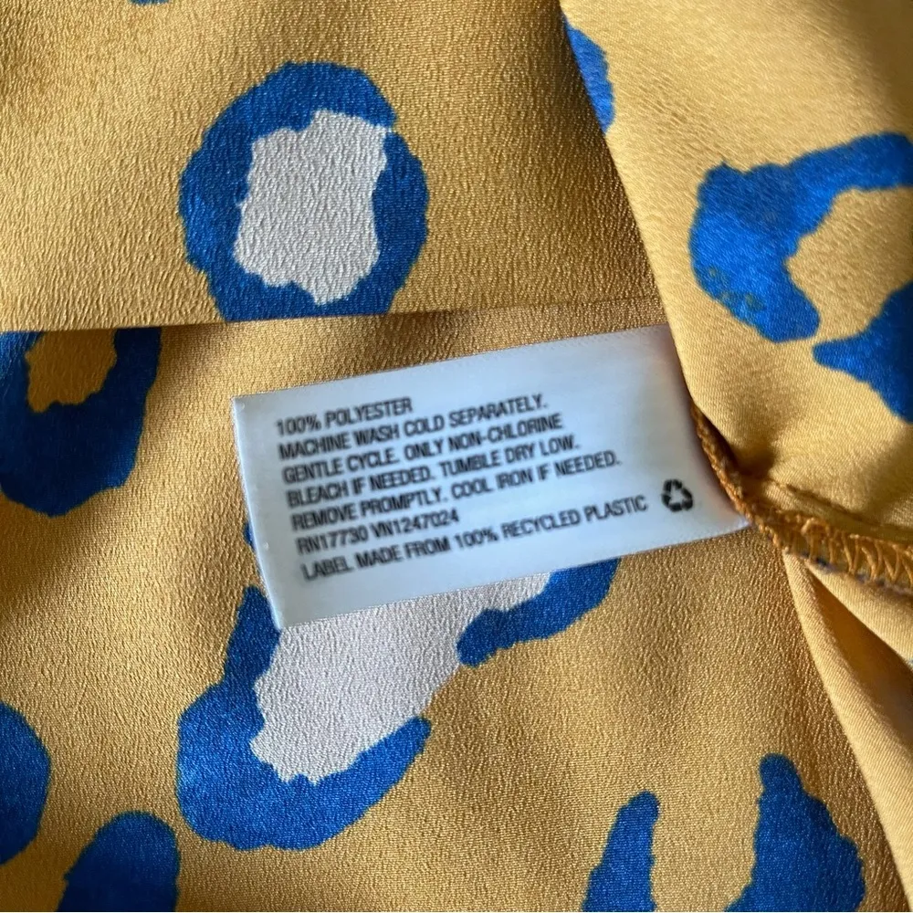 3.1 Phillip Lim x Target Animal Print Blazer Smoking Jacket Medium Orange Blue - Image 8