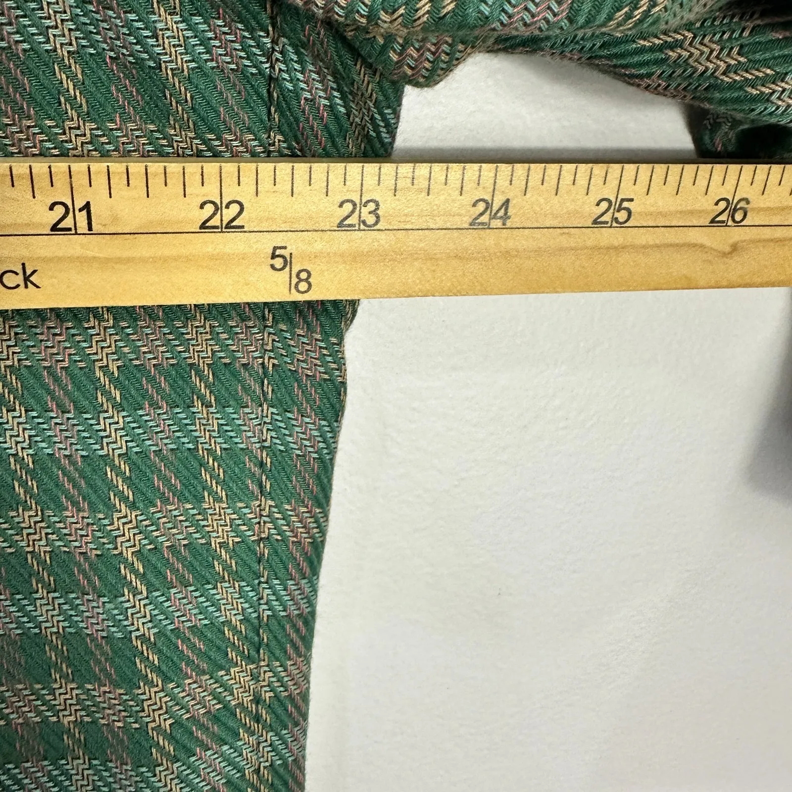 Vintage Maggie Lawrence Blazer 14/16W Green Houndstooth Plaid Preppy Old Money - Image 5