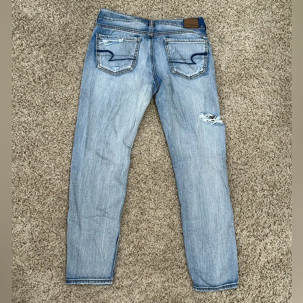 American Eagle Tomgirl Ripped Destroyed Denim Jeans - Image 2