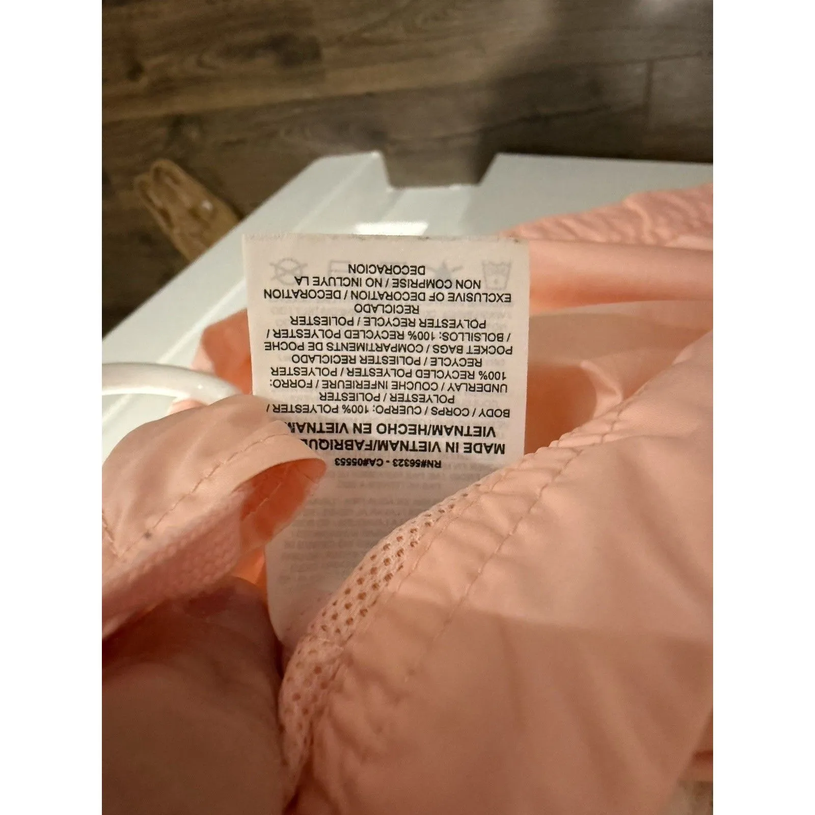 Nike Training Wind-runner Vented Windbreaker  Pink Coral/White Women's Medium M - Image 6