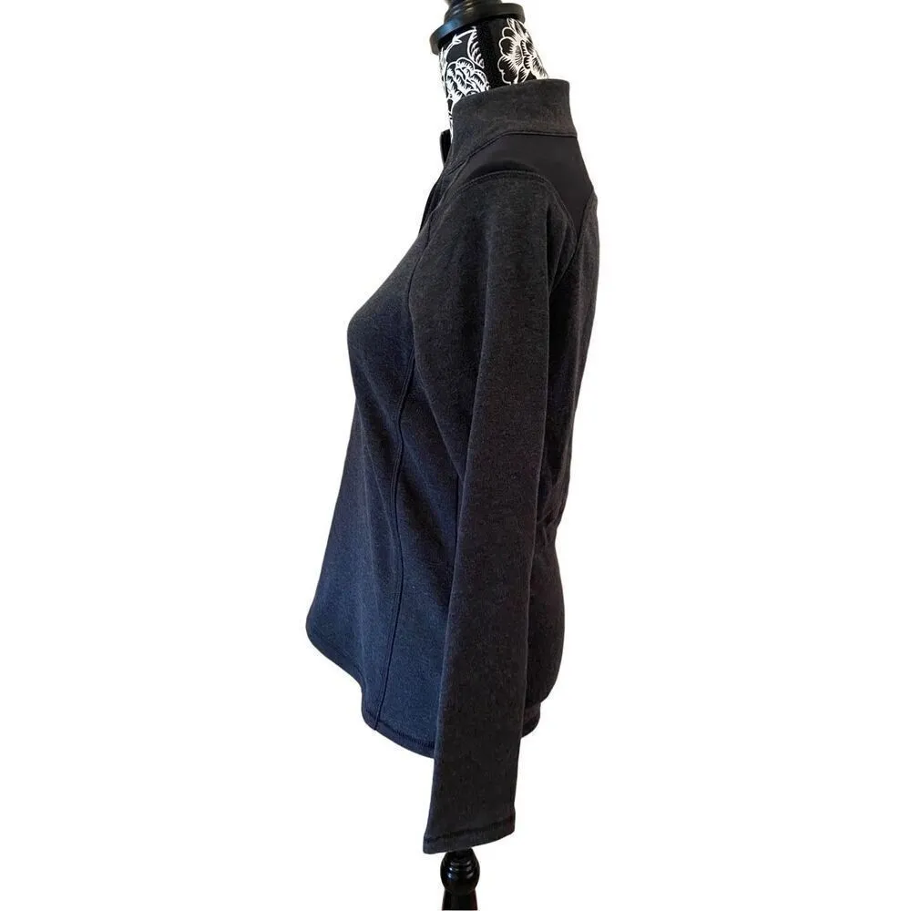 Adidas Quarter Zip Pullover Sweatshirt Long Sleeve T Shirt Lightweight Sporty At - Image 3