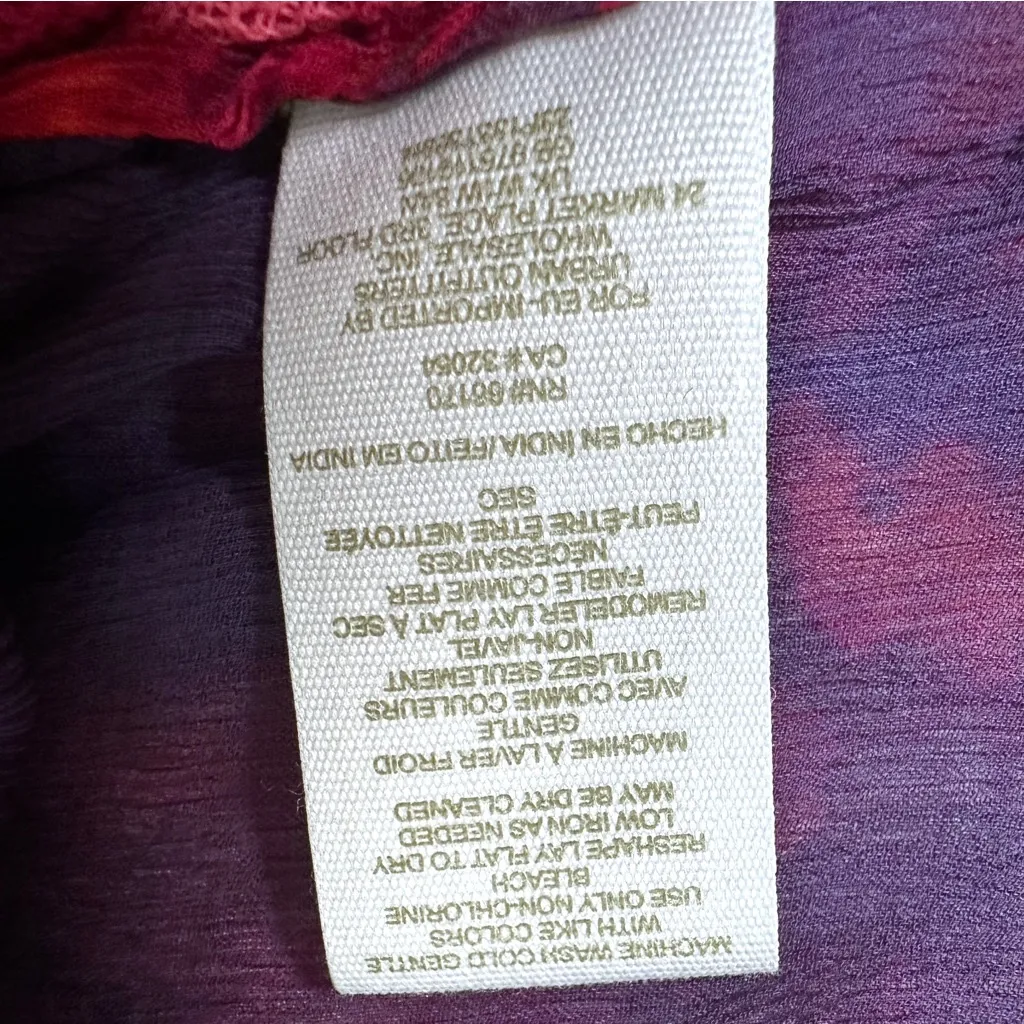 Free People "Firecracker" Scoop Neck Sleeveless Gauzy Semi/Sheer Tank Top - Image 8