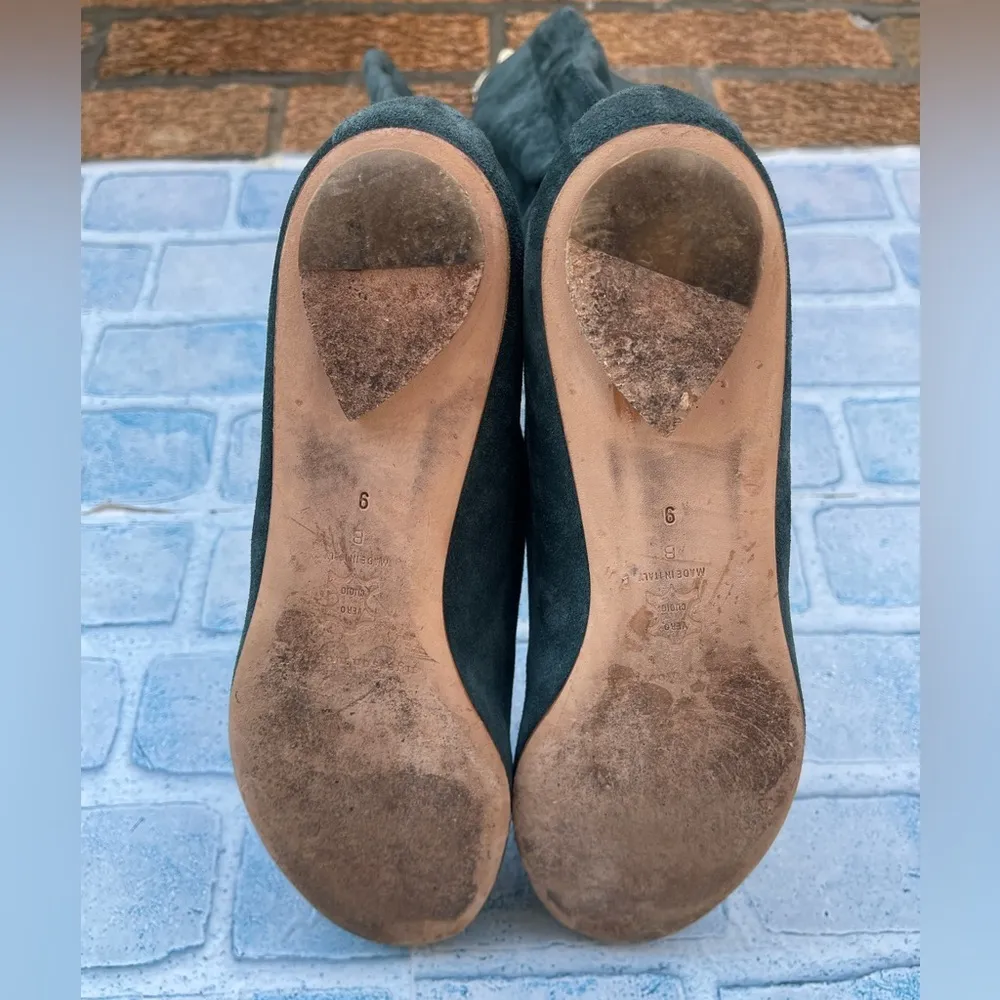 Sigerson Morrison Green teal Suede boots size 9 - Image 8