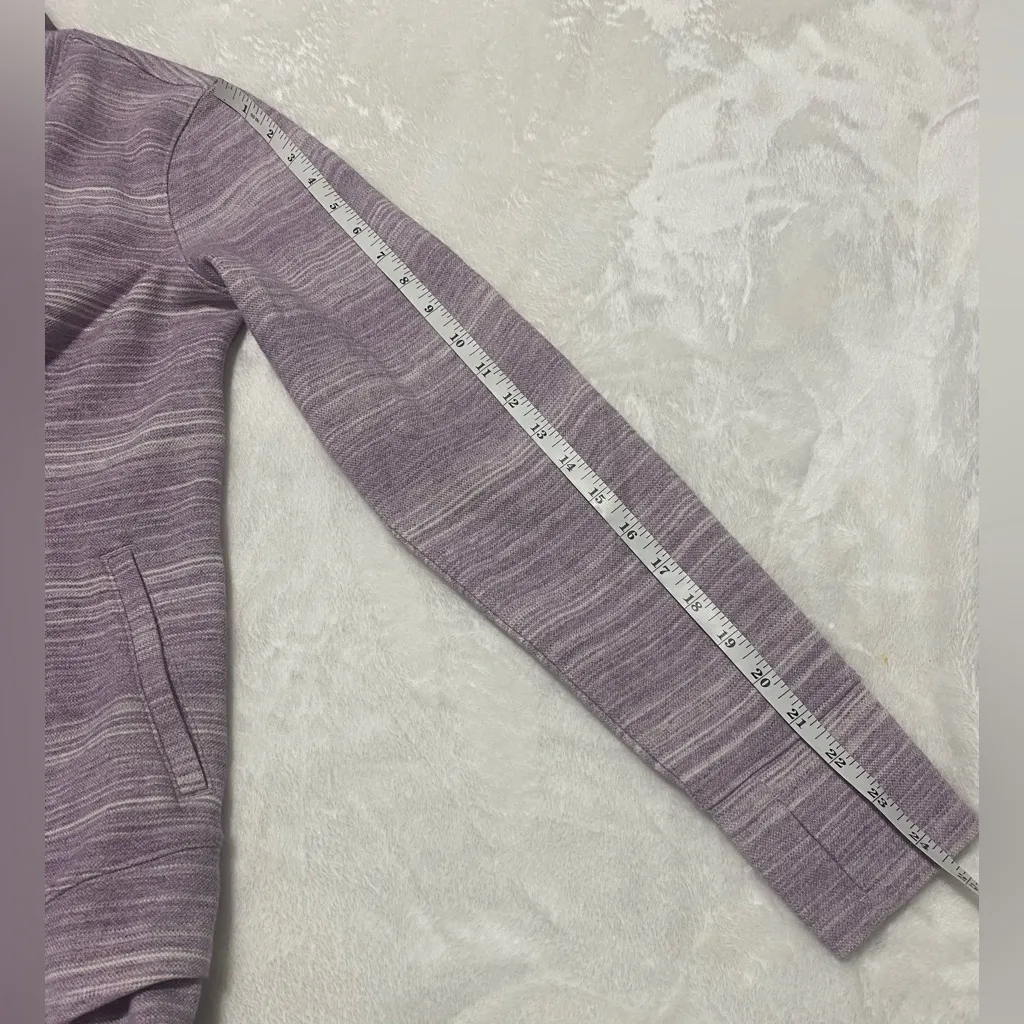 Women's Deux More Double Knit Pullover Tunic Mock Turtleneck Sweatshirt Purple - Image 8