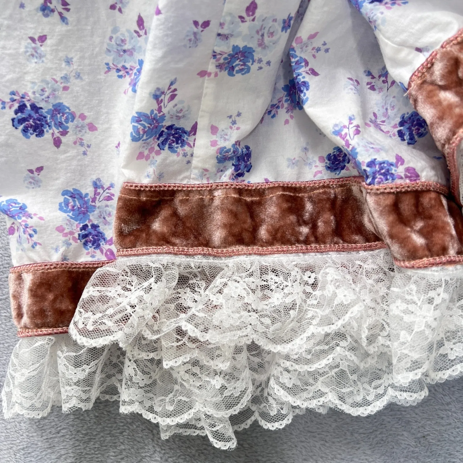 LoveShackFancy x Target Prairie Maxi Dress‎ XLFloral Puff Sleeve Lace Ruffle Hem - Image 11