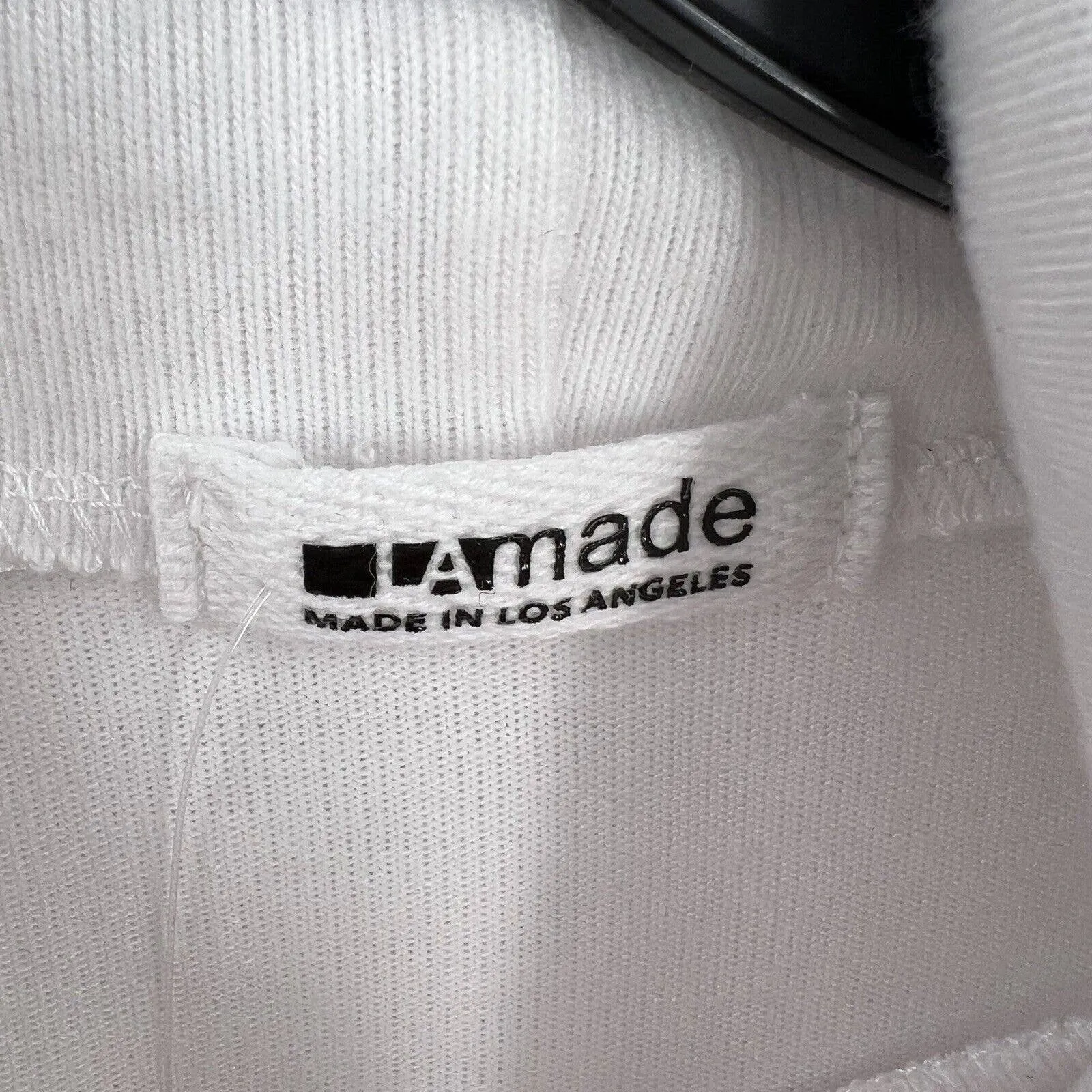 LAMade White Soft Turtleneck Shoulder Cutout Small New‎ - Image 4