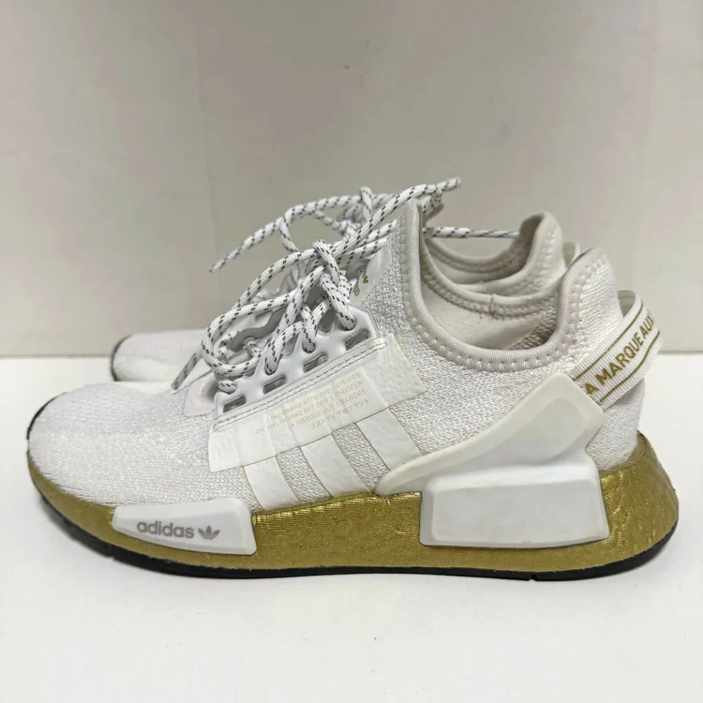 Adidas NMD R1 V2 Gold Boost Sneakers - Image 4