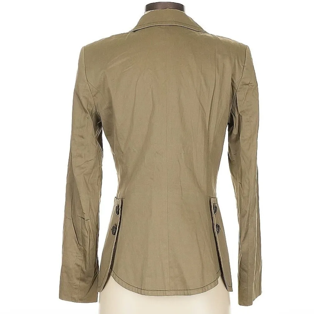 Escada‎ Vintage Olive Green Blazer Size 36 - Image 3